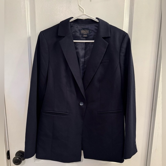 Pendleton Jackets & Blazers - Pendleton Davis Wool Blazer Navy Blue 10